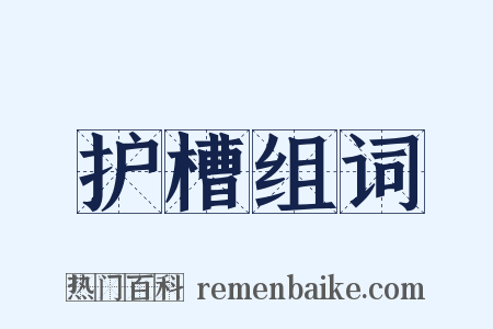 护槽组词是什么意思的图片